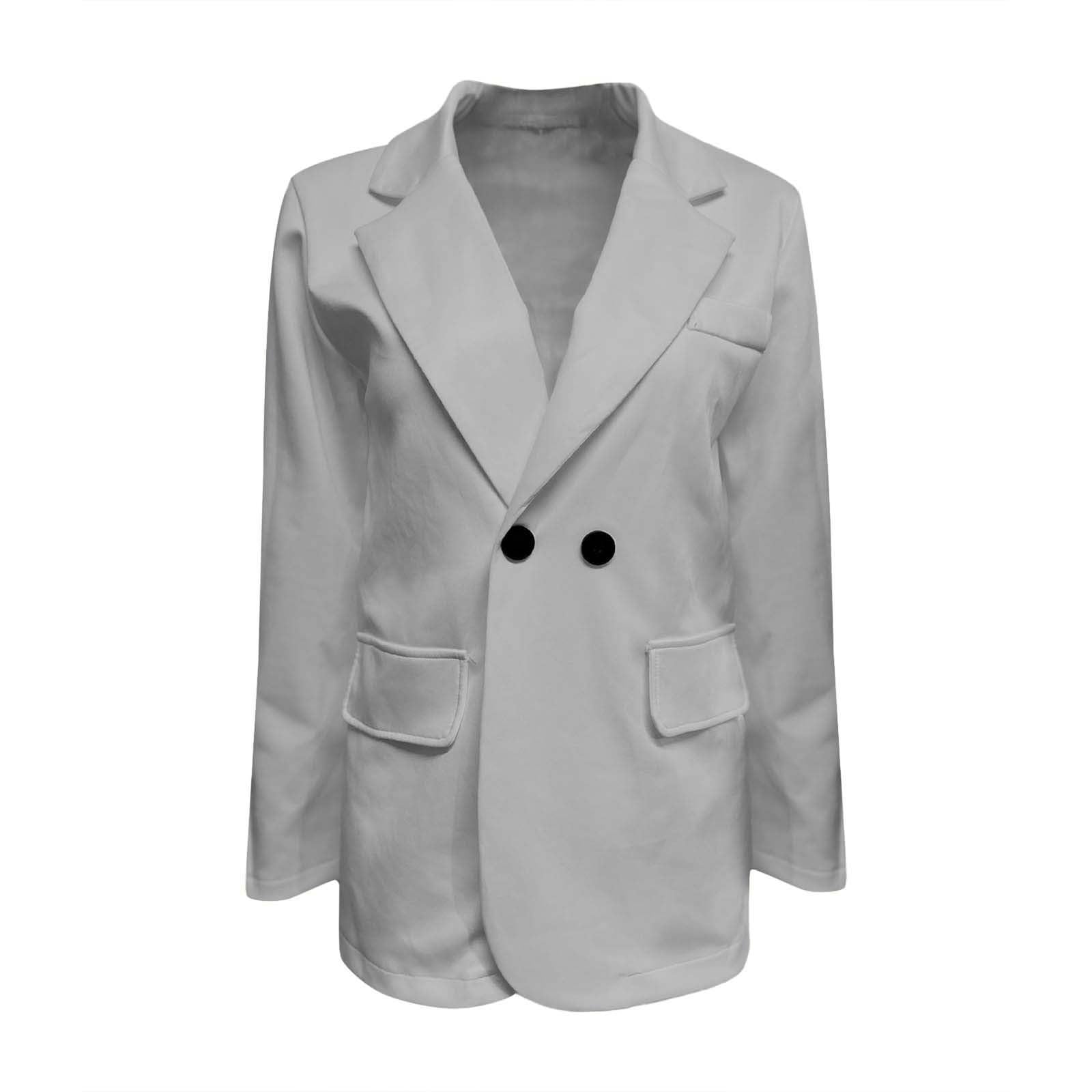 Blazer Lang Damen Anzug Longblazer Business Outfit Womens Jacket Trenchcoat Elegant Sportlich Kleidung Jackett Sakko Trachtenblazer Kurzblazer Casual Womens Coat Übergangsjacke