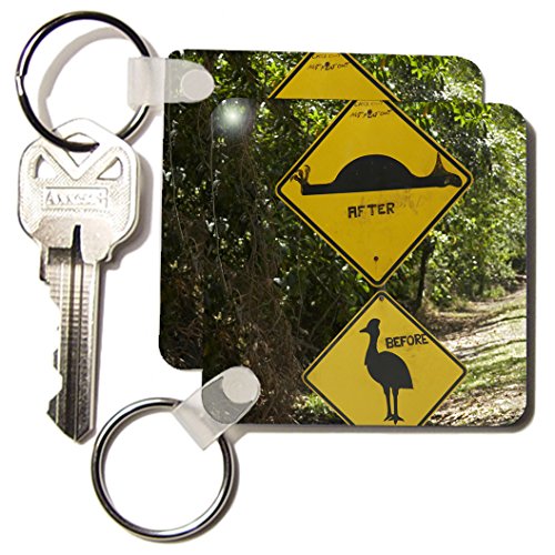 3dRose Altered Cassowary, Road Sign, Daintree NP, Australia-AU01 DWA2961 -