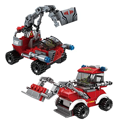 Pidepcos LEGO 806pcs Feuerwehr 8in1 LKW Auto Hubschrauber Boot Bausteine Stadt Feuerwehr Figuren Spielzeug Feuerfahrzeug… – Bild 6