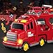 Beby Buty 7 in 1 Fire Trucks Cars Toys for Toddlers 3-5, Boy Toddler Car Truck Toys with Light Sound, Birthday Gifts Toys for 3 4 5 6 Year Old Boy