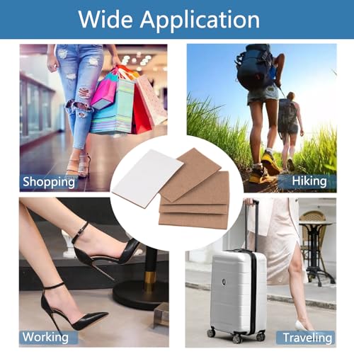 Image of Moleskin for Blisters 50 Sheets, Mole Skin for Feet & Shoes, Adhesive Moleskin Padding, Blister Prevention, Mole Skin Tape for Boots Hiking Reduce Friction Pain Khaki