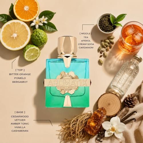 Image of French Avenue Aromatix Sun Kissed Extrait De Parfum 100ml | Premium Unisex Perfume | Woody Aromatic Citrus Fragrance | Long Lasting Extrait