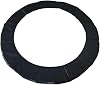 Trampoline Spring Cover Trampoline Edge Cover No Holes for Pole Thick Waterproof Universal Trampoline Replacement Pad (Black)