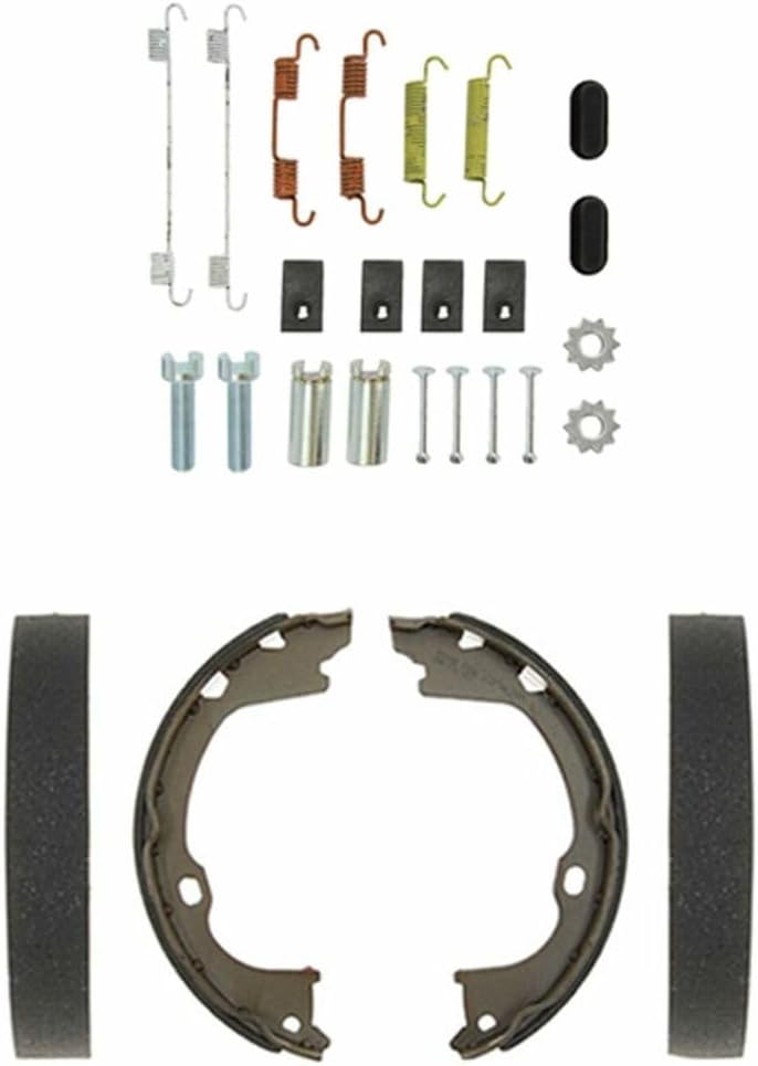 Rear Emergency Parking Brake Shoes Spring Kit for Dodge for Durango 2011-2019,for Jeep for Grand Cherokee 2011-2019 Non-Asbestos Organic-Pad Material 162292 Easy to install