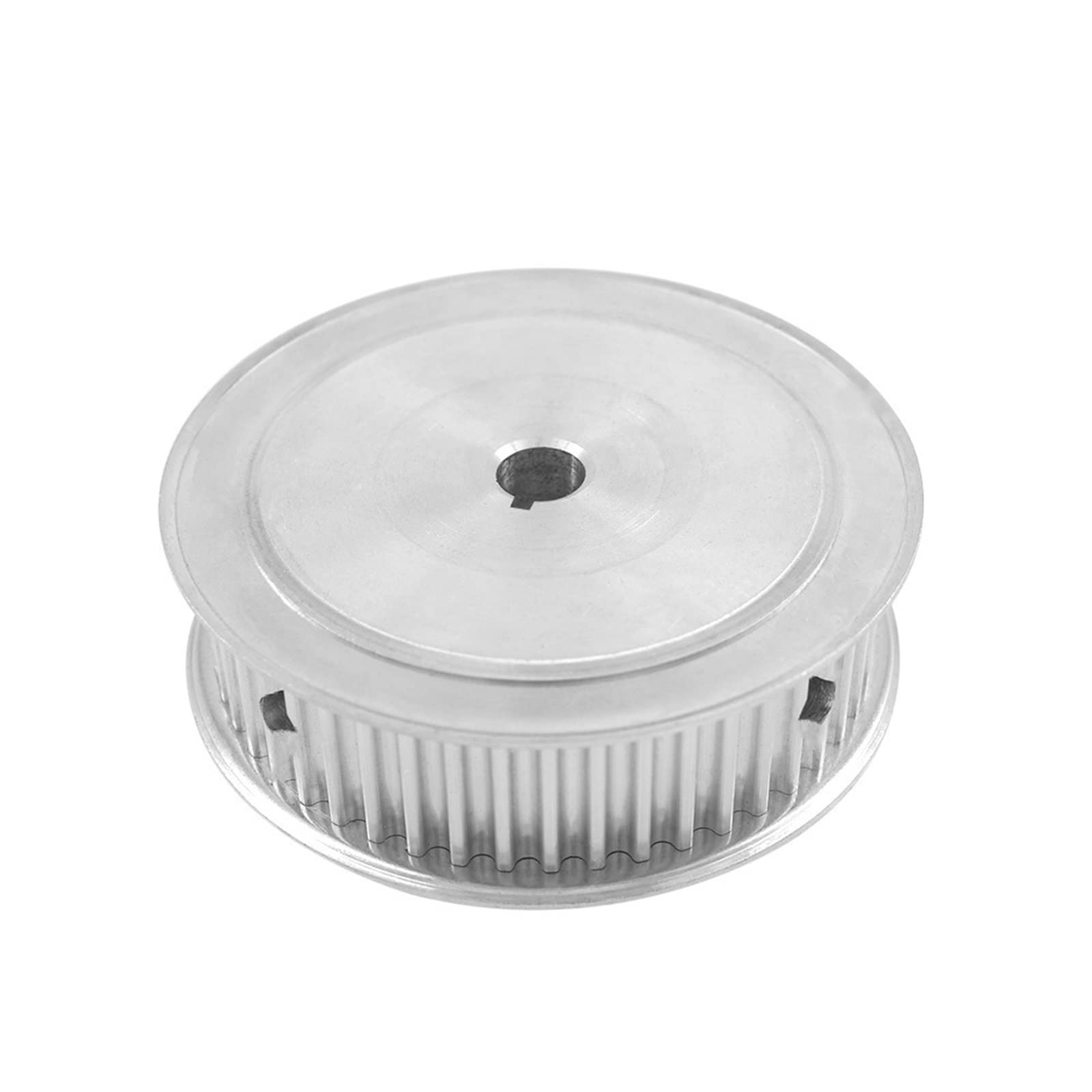 AXWERB Professional 2pcs 5M 60T Keyway Tooth Belt Pulleys, Bore 10/12/14/15/19/20mm Width 16/21mm, Keyway Size 3/4/5/6mm Gear Belt Pulley (Size : 22mm K-6mm, Color : Width21mm)