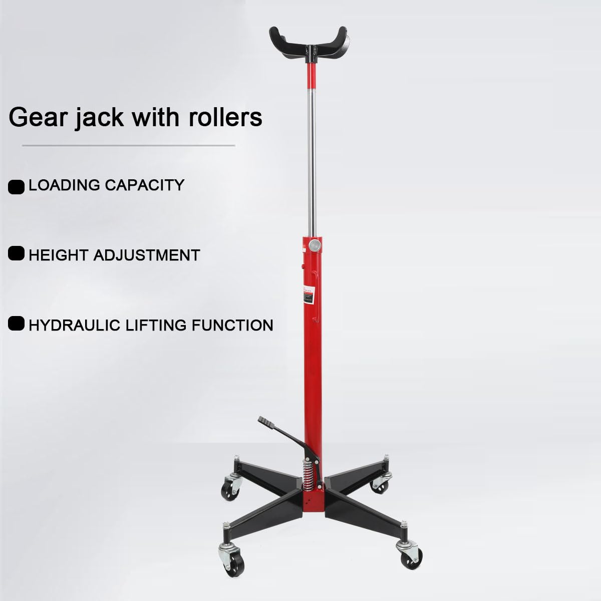 Elevador de transmisión hidráulico, gato de transmisión 500kg, elevador de motor, grúa de motor, plataforma elevadora móvil para vehículos/coches, grúa de taller, herramienta manual de