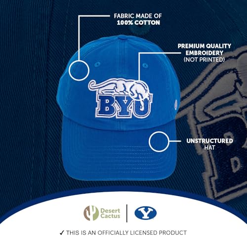 Gorra bordada azul con cierre ajustable unisex miniatura 4