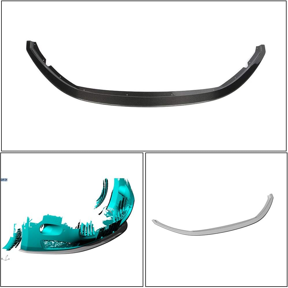 Front Bumper Lip fits Maserati Gran Turismo GT Base Coupe 2007 2008 2009 Factory Outlet Carbon Fiber CF Chin Spoiler Splitter Protector