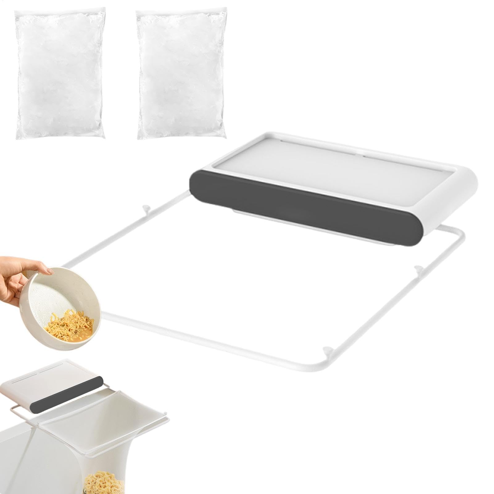 Cesta colectora de residuos de alimentos, colador de fregadero con 200 bolsas de filtro, versátil soporte extraíble y colector de agua para residuos de cocina eficientes