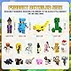 Kayuneed 19 Stück Mini Figuren Tortenfiguren Set Craft Cupcake Deko Figuren Toys Set Miner Game Videospiel Figur Geschenk Spielzeugmodell Geburtstags für Kinder Junge Mädchen und Spielfans