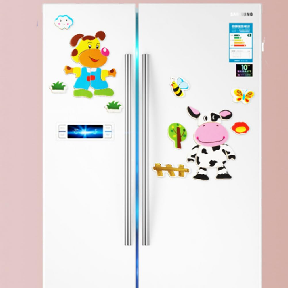 Wolkenschaukel 2 in 1 Montessori Zeichentafel, Magnetisches Holzpuzzle, 163 Stück Tiermuster Pädagogisches, Doppelseitige Magnettafel Kinder, Montessori Spielzeug ab 2 3 4 Jahre (A)