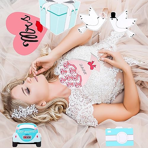 Taciin 52 Pezzi Photo Booth Props per Matrimonio