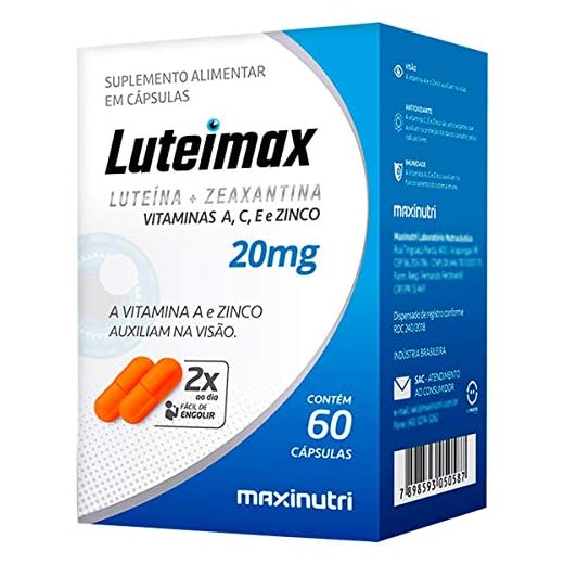 LUTEIMAX (LUTEINA + ZEAXANTINA) 20MG 60CPS MAXINUTRI