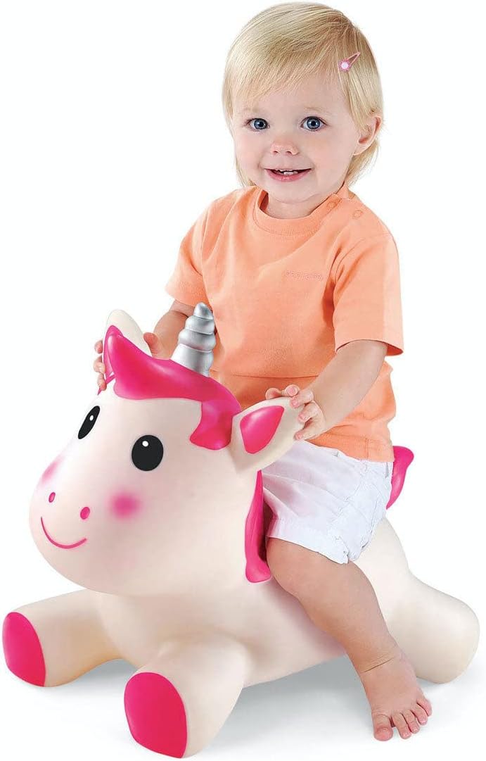 Early Learning Centre ELC - Hop Along Unicorn Toy - Bouncy Animal Hopper Ride On Toy for Babies Aged Between 12 Months and 3 Years (200541)