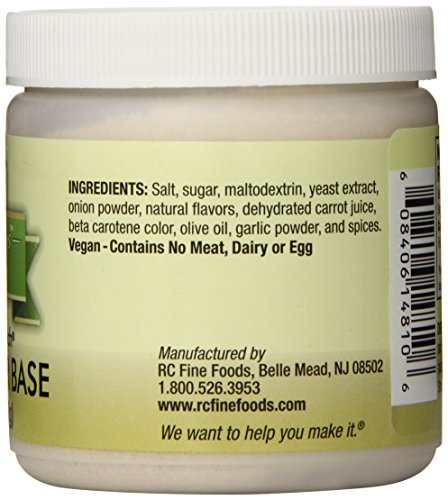 RC Fine Foods Hearty Foundations Vegan Gluten-Free Chicken Flavored Base, 6 Ounce