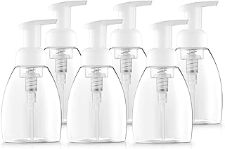 Bar5F 6-Pack Foaming Pump Bottle for Dr. Bronner's Castile Soap and All Generic Concentrated or Regular Soaps, Crystal Cle...