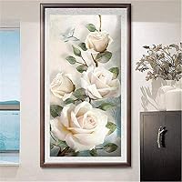 5D DIY Diamantmalerei Full Kit – Abstrakte Rosa Pfingstrose, 60x80 Cm, Mit Allem Zubehör Für Kreative Stunden
