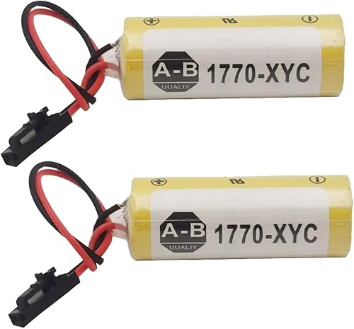 2pcs 1770-XYC 3V 1800mAh Batería para Allen Bradley PLC 1770-XYCA 1770-XYB Celda No Recargable