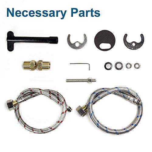 Fyeer Automatic Electronic Sensor Touchless Faucet, Motion Activated Hands-Free Bathroom Vessel Sink Tap, Temperature Adjustable Knob, Hot And Cold Mixer, Chrome Polished Finish… #TOP5