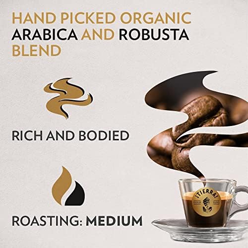 Lavazza Tierra! For Africa Kawa Mielona, Arabica & Robusta, 180 gram