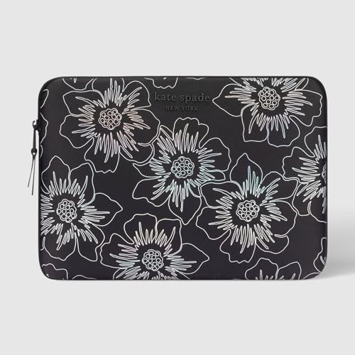 Kate Spade New York Puffer Laptop Sleeve 14 Inch - Hollyhock Iridescent Black - for 13 to 14 inch MacBook Pro M3/M2/M1 Max/Pro by Kate Spade New York - Image 5