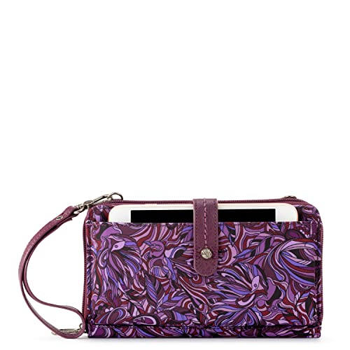 Sakroots Womens Bag In Eco-Twill, Convertible Purse With Detachable Wristlet Strap, Includes Large Smartphone Crossbody, Violet Treehouse, One Size Us #TOP16