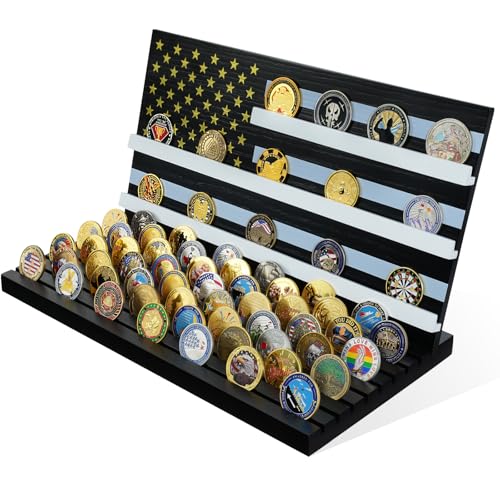 Porta Monedas con Bandera Americana 11 Filas Negro miniatura 1