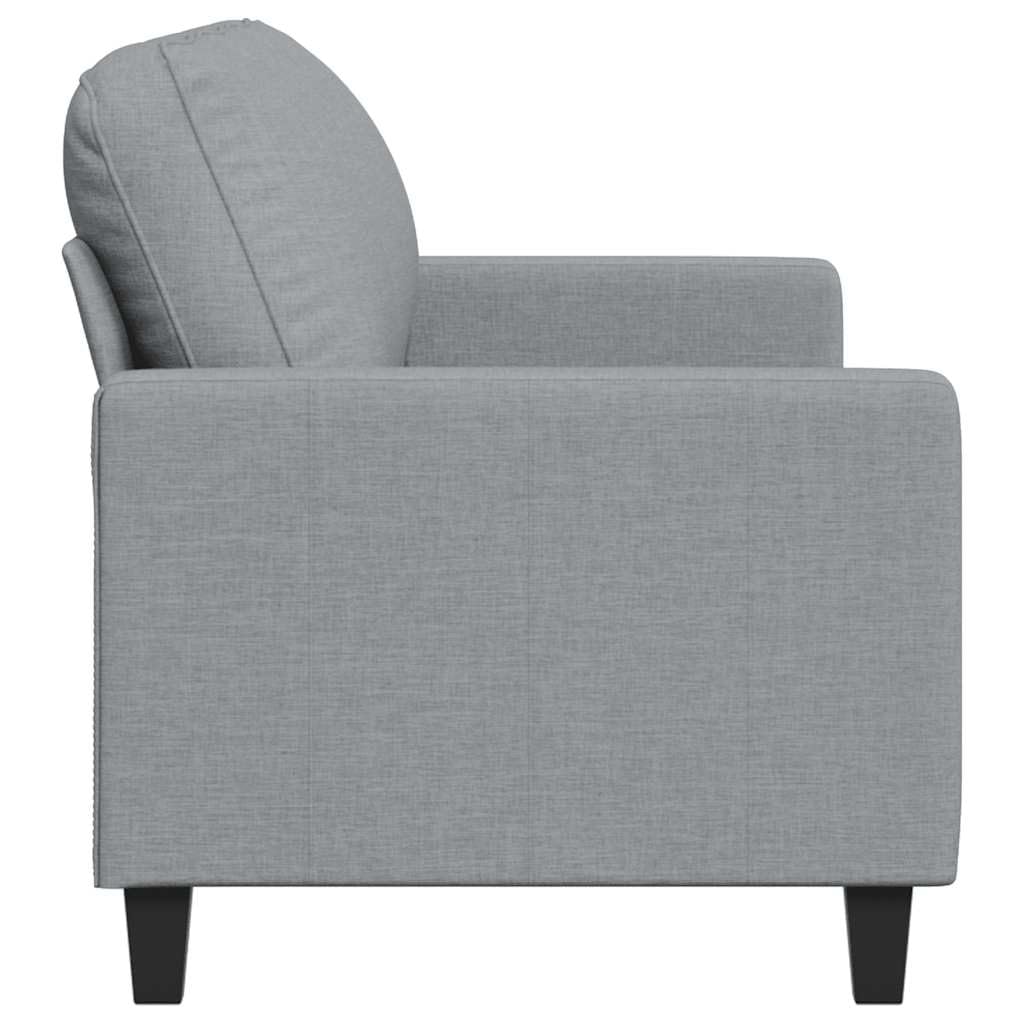 vidaXL Divano a 3 Posti Grigio Chiaro 180 cm in Tessuto
