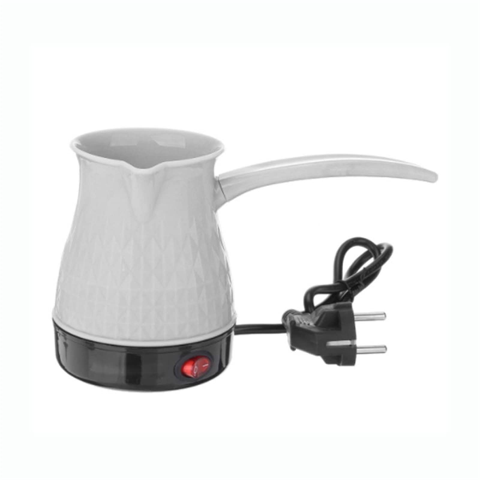 Cafetière espresso portable électrique blanche avec bouilloire verre