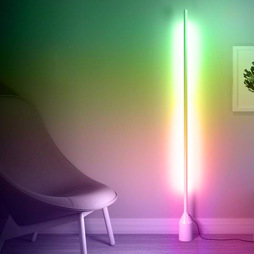 Amazon.co.jp: モダンな色を変えるLEDフロアランプRGB調光可能な
