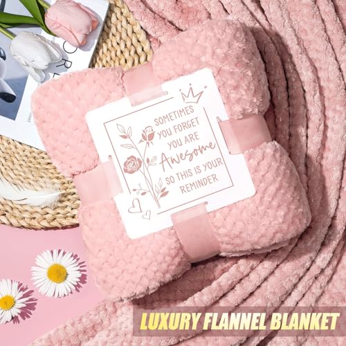 Birthday Gifts for Women Self Care Gifts Get Well Soon Gifts, Rose Relaxing Spa Gifts Basket Care Package w/ Flannel Blanket 40 OZ Tumbler, Christmas Gifts for Mom Wife Grandma Friends Sisters Her - Image 4