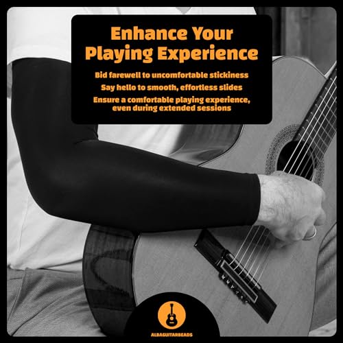 Black arm Sleeve for Guitarists Long Classical Guitar Sleeve for arms Electric Guitar arm Sleeve - Image 4