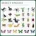 YZXODN 102 Pack Mini Bug Toys, Realistic Insect Toys Figures for Kids,Fake Plastic Bugs for Education Themed Insect Party, Classroom Reward, Gardening Decoration