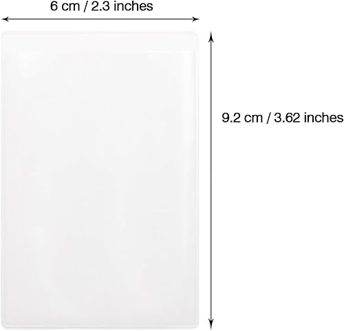 Miniatura 7 de Tupalizy 80 fundas protectoras de plástico para tarjetas, impermeables, transparentes, para mujeres, tarjetas de crédito, tarjeta de seguro social,