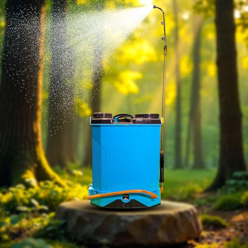 Image of SS GOLD Battery Operated Knapsack Sprayer 12V 18AH - High Pressure Spray, Knapsack Sprayer, 16 Litre Tank Capacity, for Spraying in Pesticides, Herbicides, Fungicides, Etc.