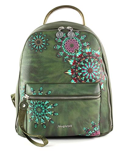 Desigual Luna Rock Nazca Mini Backpack Verde Oscuro