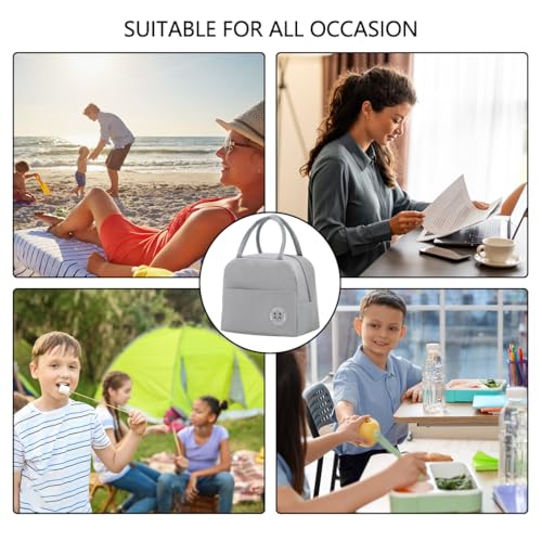 Miniatura 8 de Fonhrew Bolsa Termica Porta Alimentos 6l Bolsa Comida Trabajo Bolsa Térmica Para Almuerzo Porta Fiambrera De Gran Capacidad Lunch Bag Oficina Viaje Picnic Bolsa Isotermica Porta Alimento Azul
