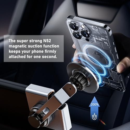 TTCR-II Mag-safe Car Phone Mount Compatible with Model 3/Y 2022 2023 2024 - Image 4