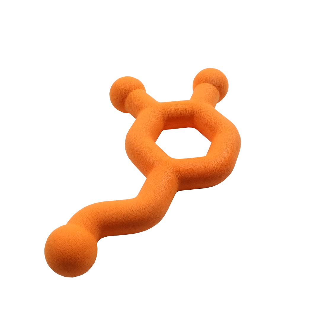ebi Bite Me Dawg Science Floatable Dog Toy - ORANGE/25X16X2.5CM