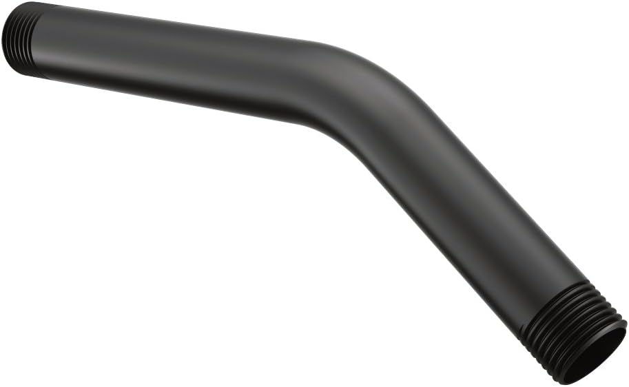 Moen 123815BL Standard 8Inch Shower Arm, Matte Black
