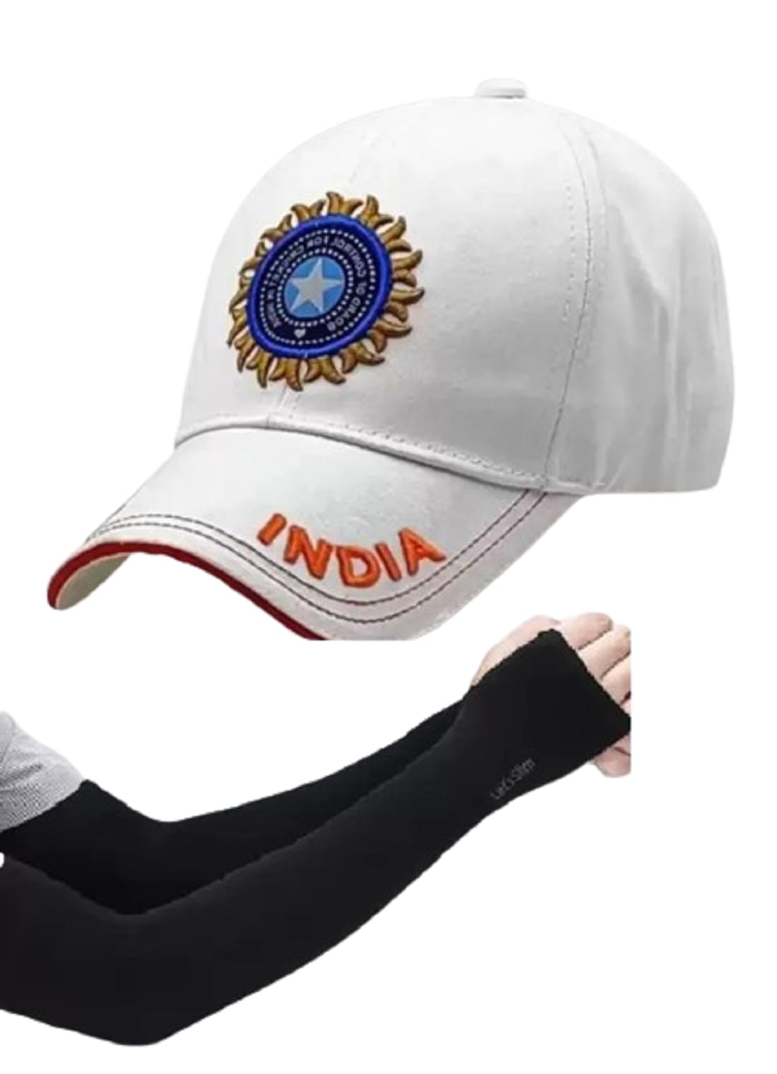 fy lane Nylon, Cotton Arm Sleeve and Adjustble Baseball Cricket Cap for Men. Women Size Free-picture-12