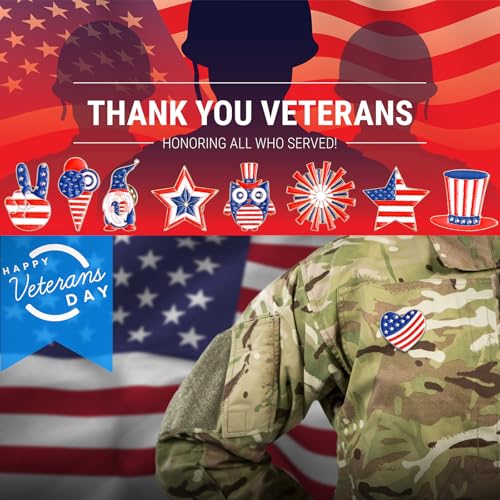 Image of Giegxin 40 Pcs American Flag Pins Bulk Veteran Lapel Pins Gift American Flag USA Brooch for Backpacks Red White and Blue Brooch Military Gift for Clothes Bags Accessories