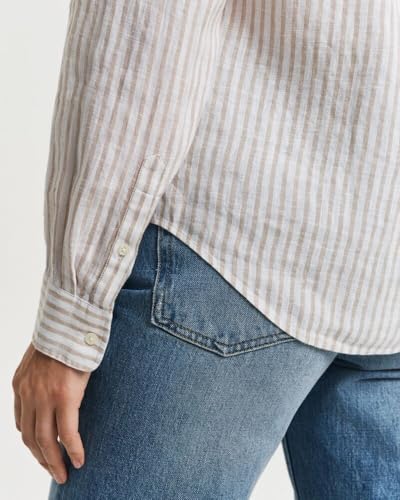 Vêtements GANT REG LINEN STRIPED SHIRT pour Accessoires - vue 4