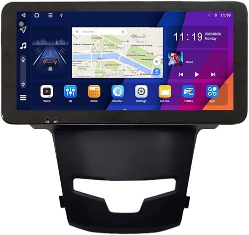 KUNFINE Radio Android CarPlay & Android Auto Autoradio Navegación Automática Reproductor Multimedia Estéreo GPS Pantalla táctil RDS DSP BT WiFi