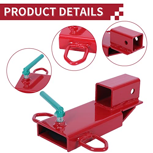 Image of ECOTRIC Clamp On Forklift Trailer Hitch Pallet Fork Towing Hitch 3000 LBS