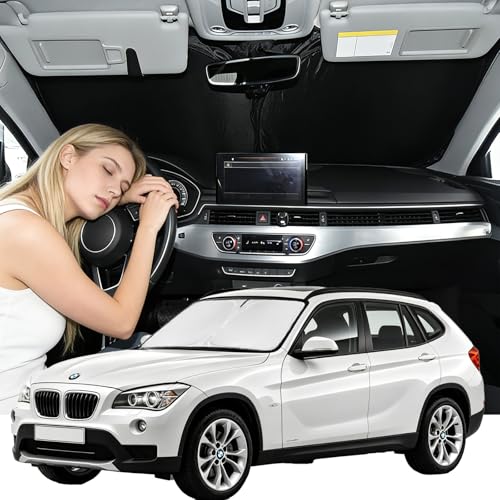 for BMW X1 E84 2011-2015 Windshield Sun Shade - 4 Layers Car Sunshades for Front Windows Shade Cover...