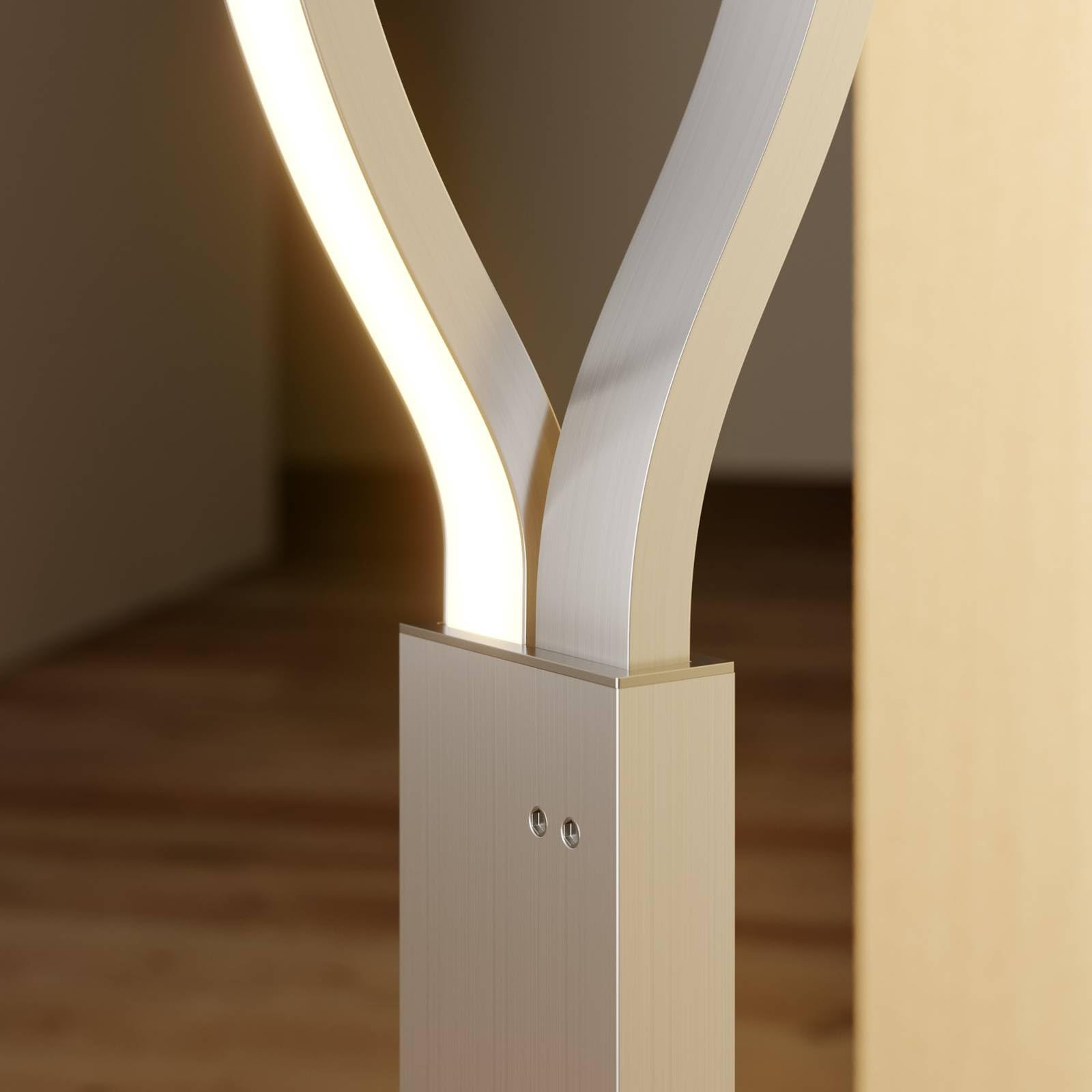 Lindby LED Stehlampe dimmbar per Touchschalter, Stehleuchte 150 cm Standleuchte Wohnzimmer Schlafzimmer Büro Wohnzimmerlampe 2x 10W