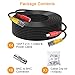 WILDHD BNC Cable 4x100FT, All-in-One Siamese Video and Power Security Camera Wire, Camera Cable for All Max 5MP HD CCTV DVR Surveillance System (100FT 4PACK, Black)