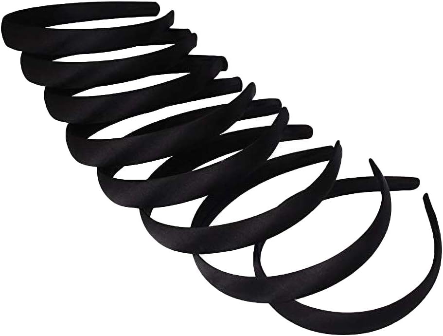 Candygirl 33Pcs Classic Satin Alice Bands 1.5CM Wide Ribbon Headbands for Women Girls DIY Craft Hairbands Headwear Accessories - Image 3