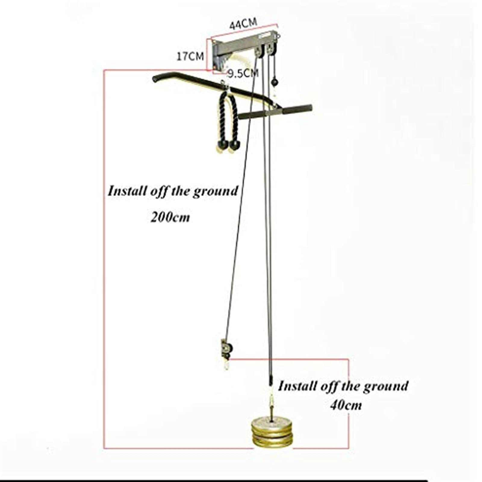 Sistema De Polea De Cable De Pared, Entrenador De Músculo Físico Completo, Adecuado para Latición De Lat, Rizo De Bíceps, Triceps Estiramientos Y Ejercicios Rectos
